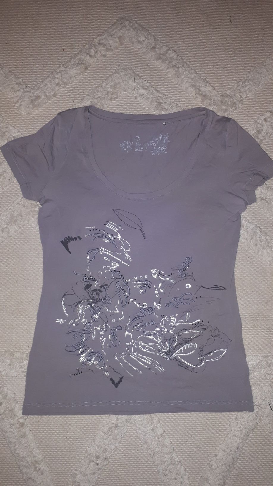 Szary T-shirt r S Reserved