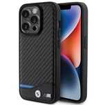 Etui Bmw Leather Carbon Na Iphone 15 Pro - Czarne