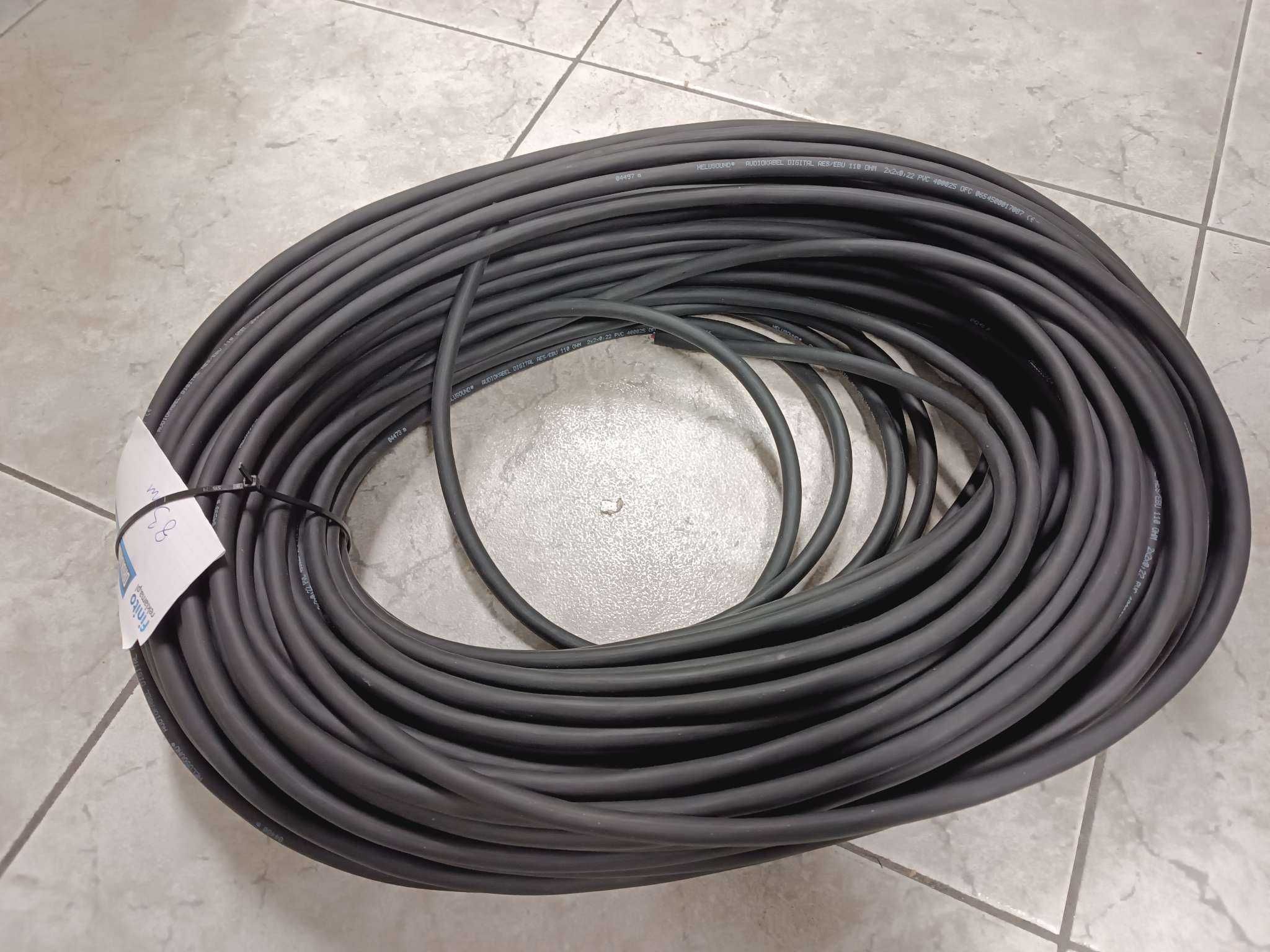 Kabel wieloparowy AES/EBU DMX multicore 2x2x0,22 wielopara pyta 83m