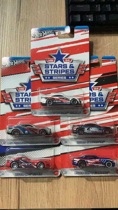 Stars and Stripes Hot Wheels Set Amerykański