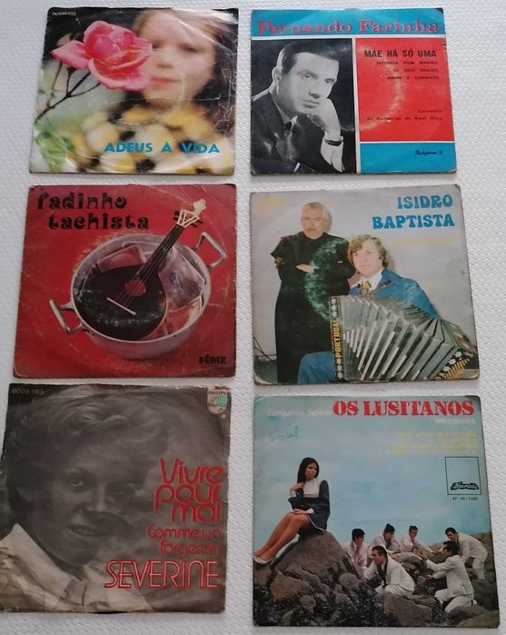 Vinis singles, lote nº 17 de 6 discos, por 7€