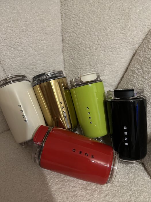 Термочашка Smeg термокружка нова молочна золота зелена чорна червона