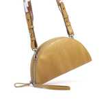 Torebka na pasku cross body z regulowanym paskiem skórzana