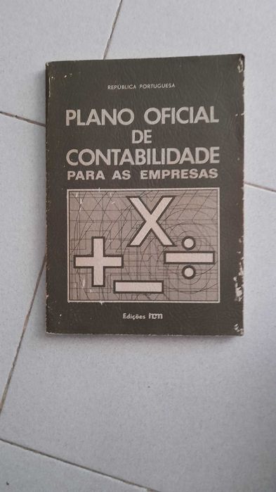 Livro Antigo Plano Oficial de Contabilidade para Empresas