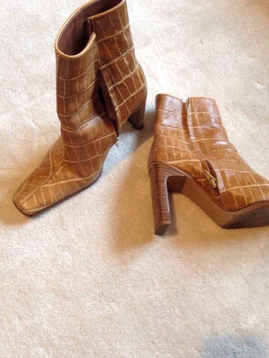 Sapatos e Botins em pele tam 36 Mango