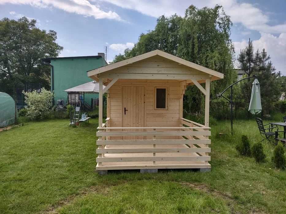 Domek ogrodowy narzędziowy drewniany 2w1 14m2 , na działkę.altana.