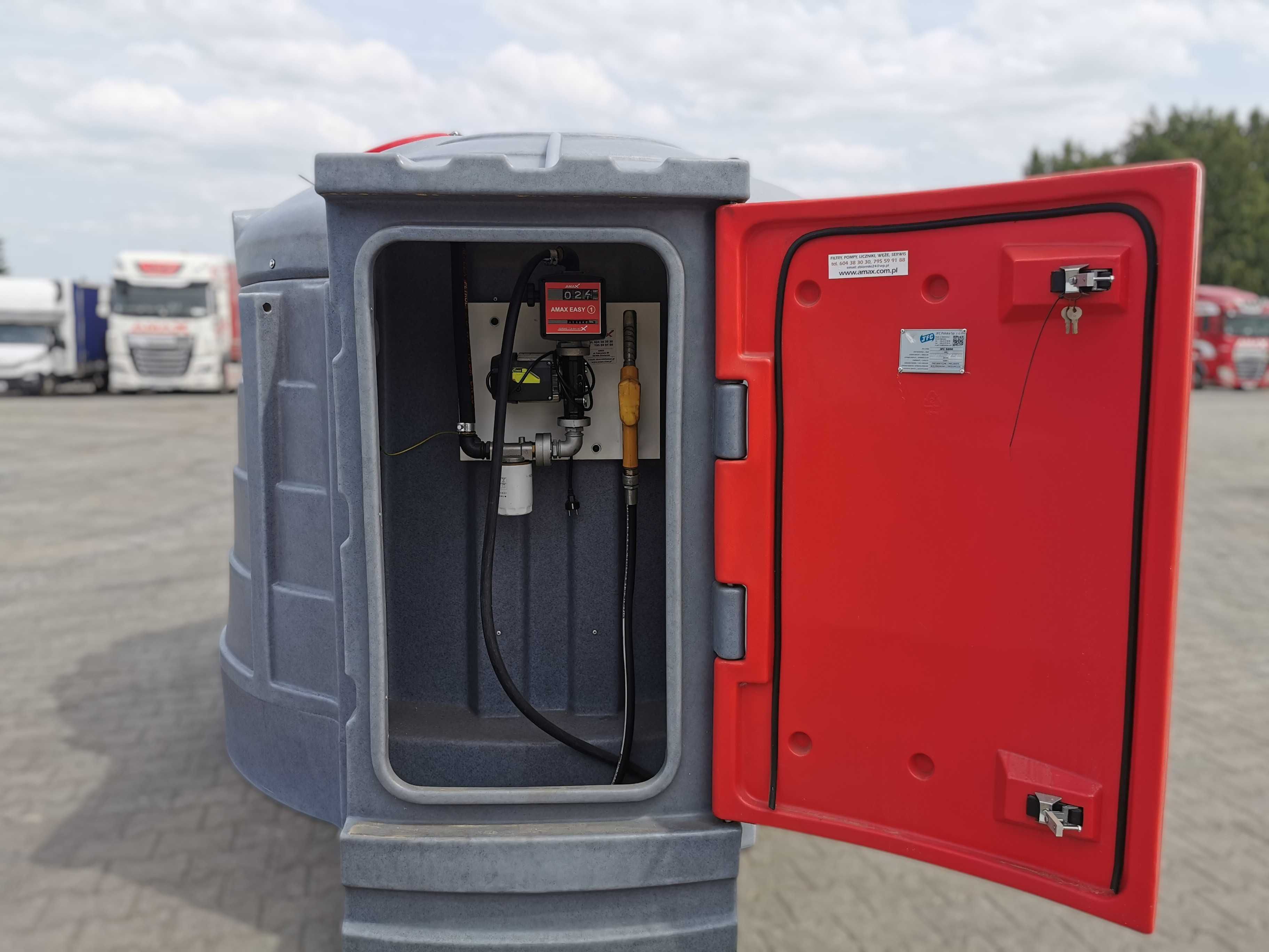 Zbiornik 5000 L na olej napędowy, opał, dwupłaszczowy używany, AMAX