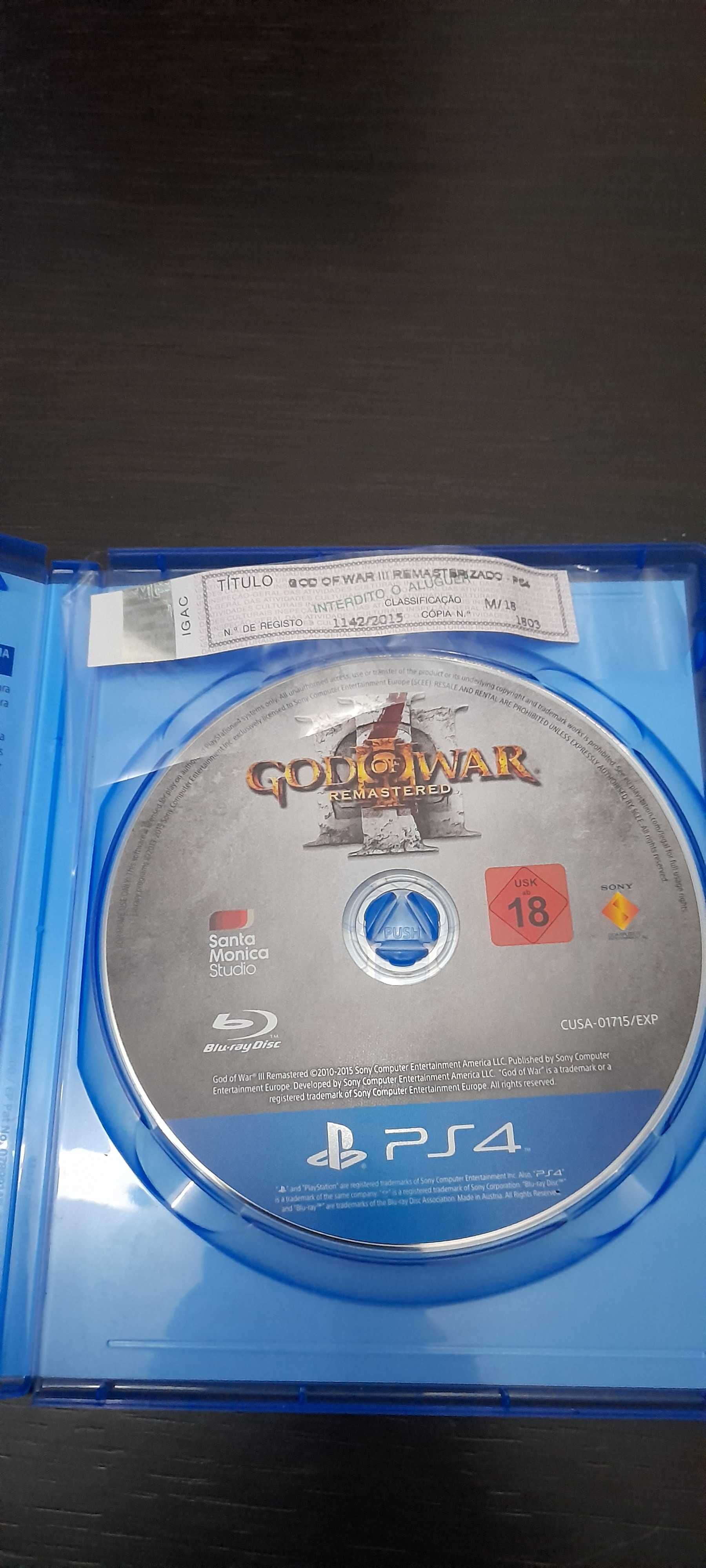 Jogo God of War para Ps4