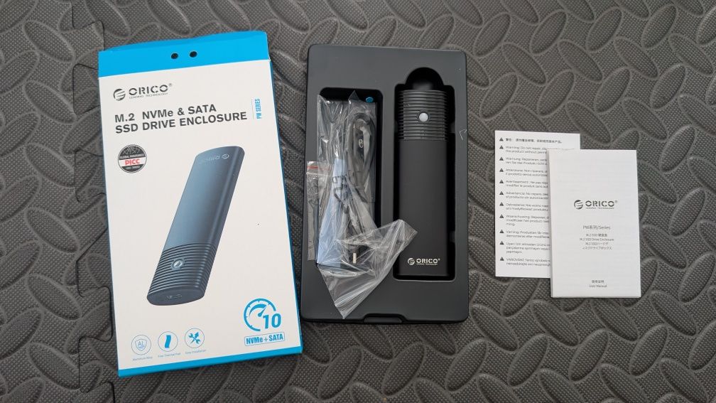 [Novo] Caixa Externa Discos M.2 Orico USB-C 3.2 Gen2 NVMe