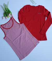 Komplet bluzek damskich Tom Tailor czerwone L/XL