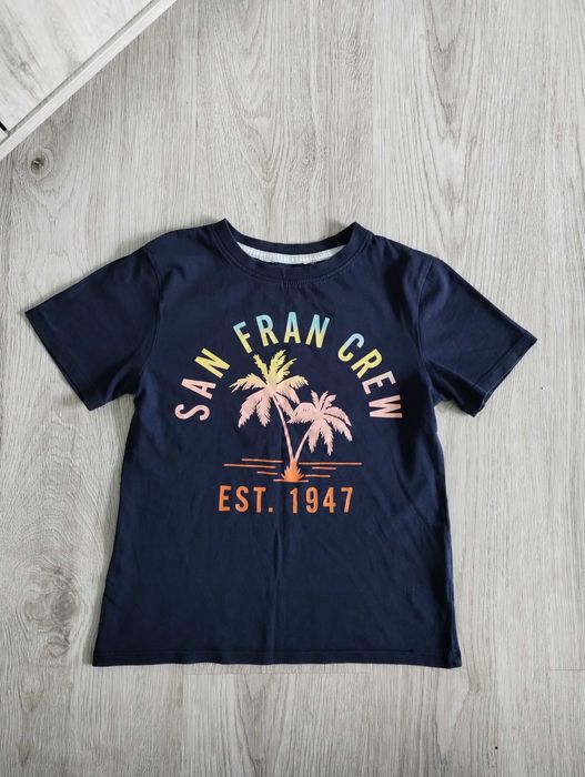koszulka z krótkim rękawem, t - shirt H&M rozm. 122/128