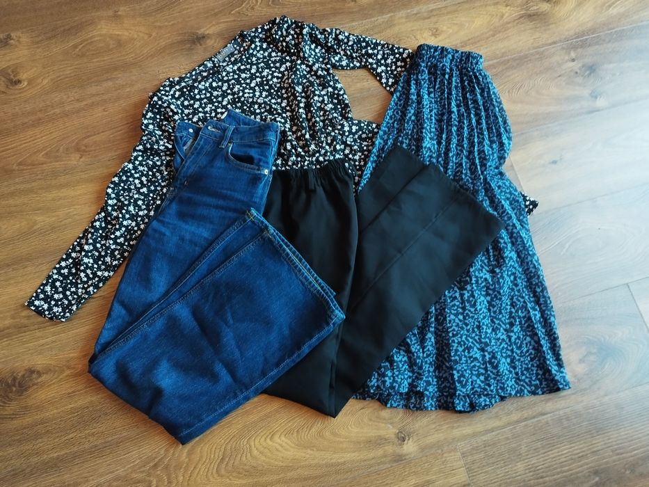 Zestaw ubrań XS/S H&M, Papaya i inne