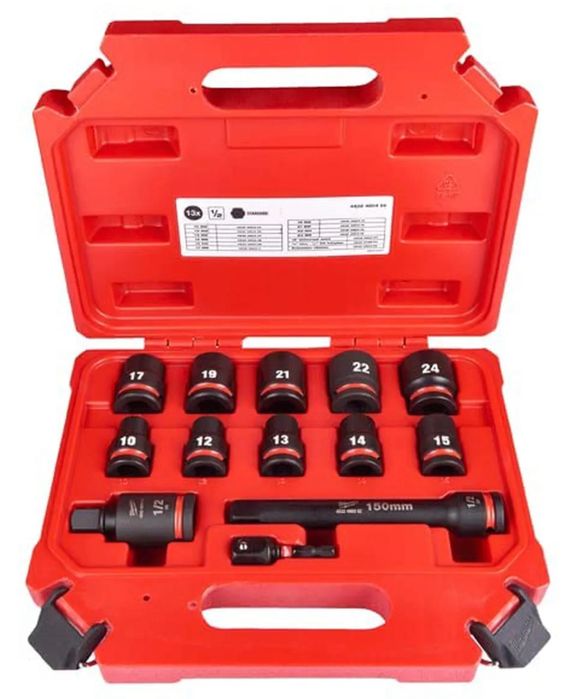 Набір ударних головок 10-24 мм MILWAUKEE 4932480456