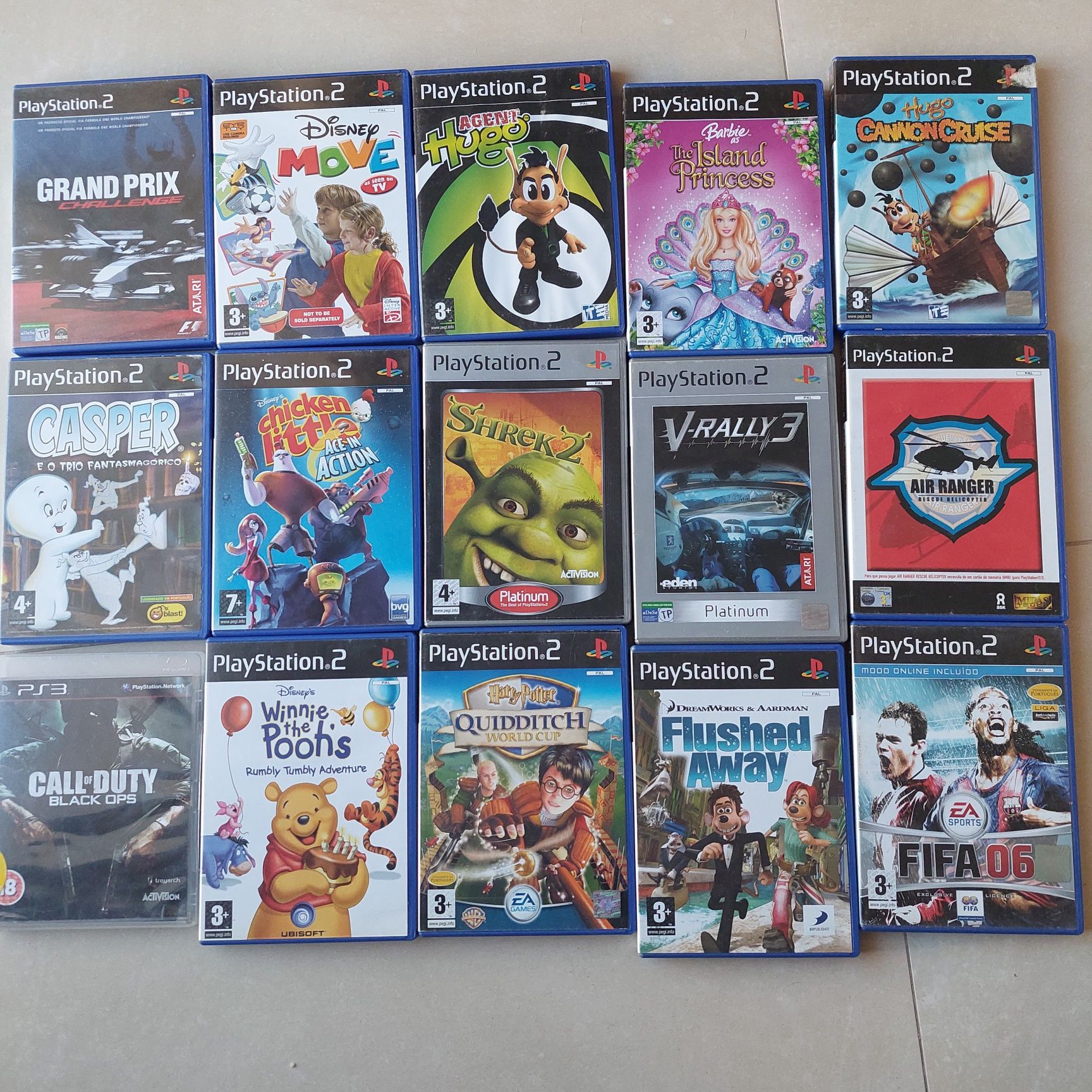 Jogos para a PS2 e PS3