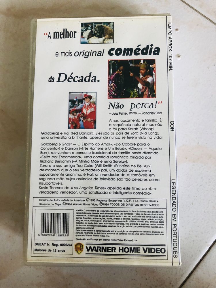 Filme VHS Feita por encomenda