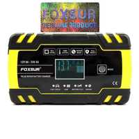 Foxsur Зарядное устройство 8A 12-24V авто мото аккумулятор автоматичес