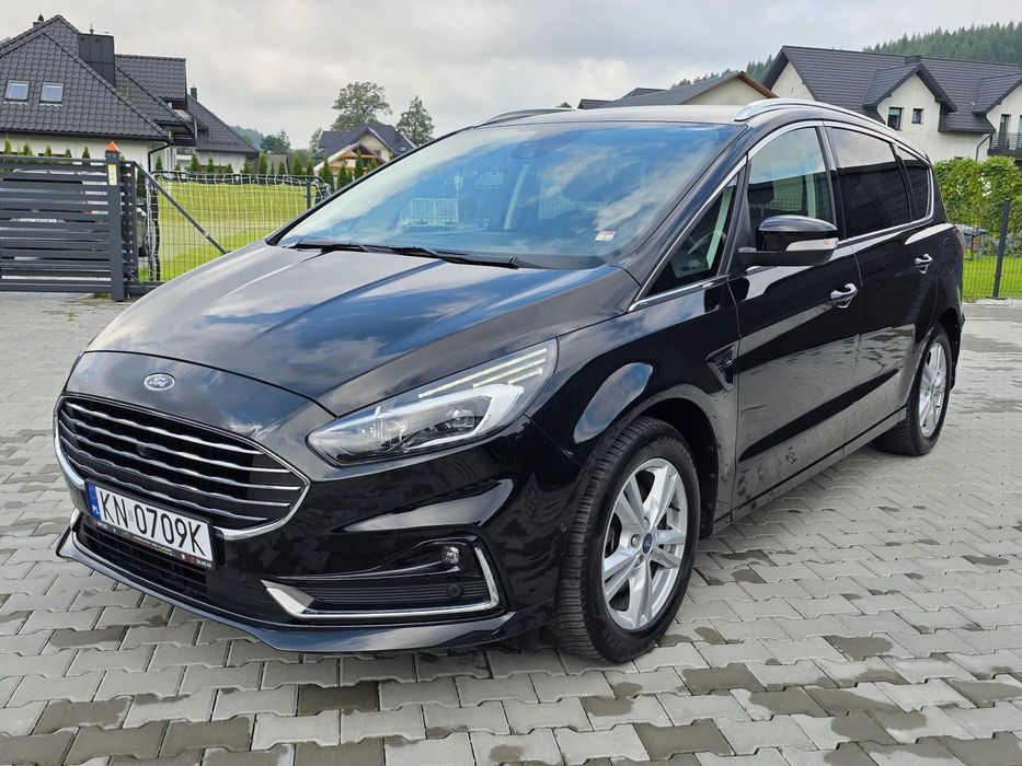 Ford S-Max Titanium+; Hybryda; ACC; Gwar12; FV23; Bezwypadkowy, Serwis ASO