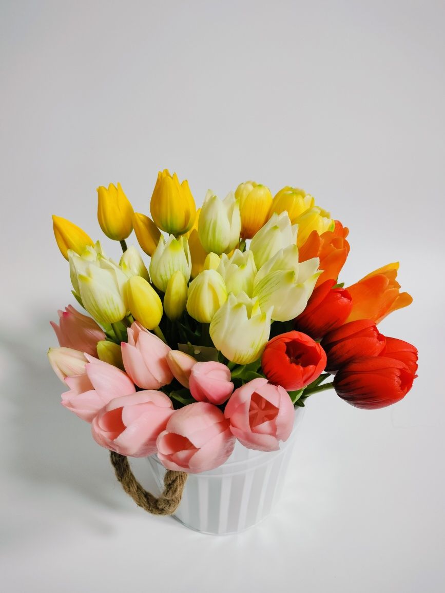 Tulipany silikonowe bukiet