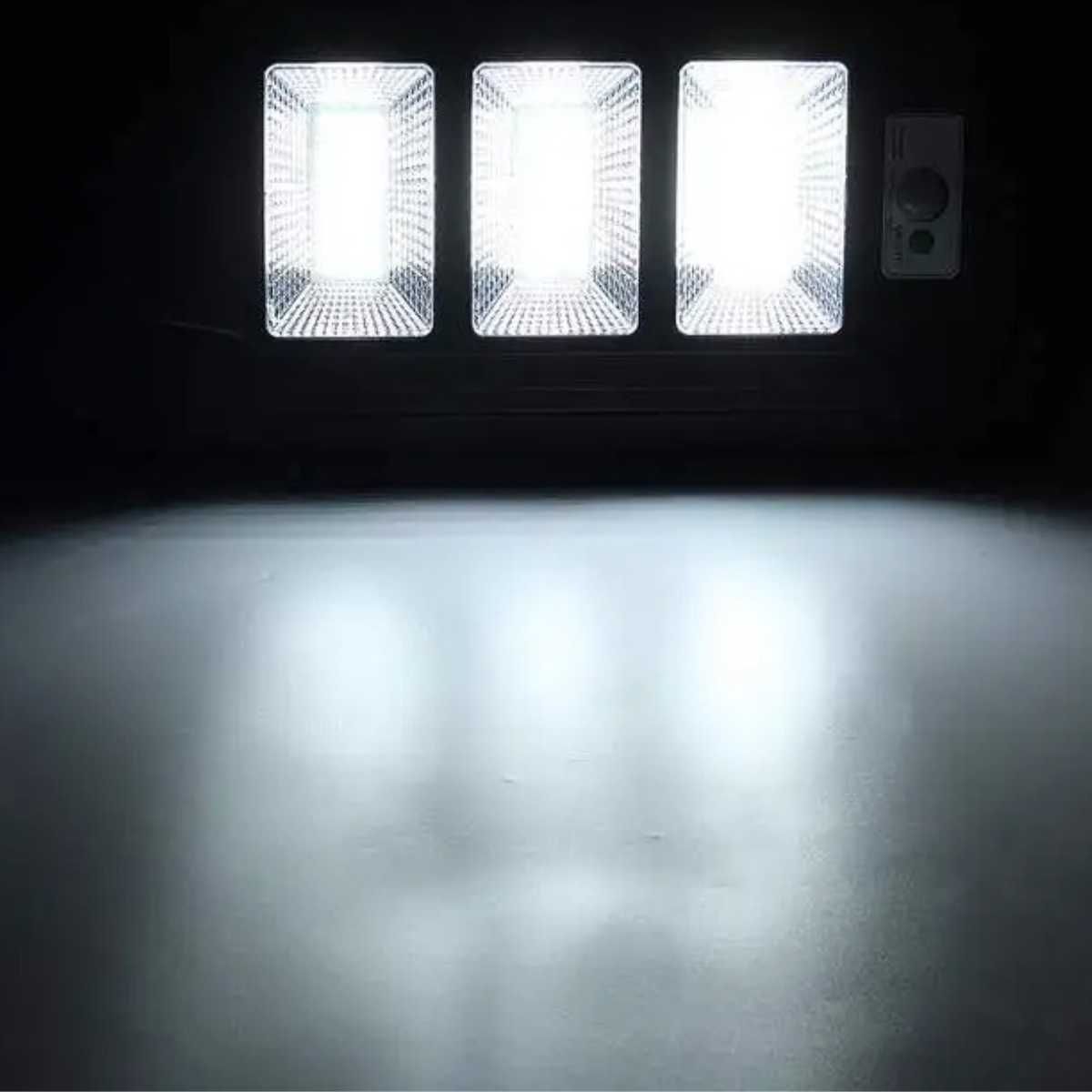 Lampa solarna uliczna 1200W LATARNIA wysięgnik czujnik zmierzchu ruchu