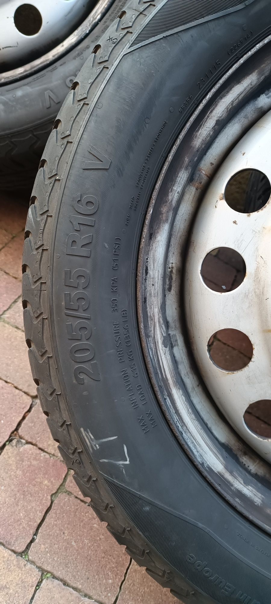 Opony,Kompletne koła 4szt VW 5*112 letnie