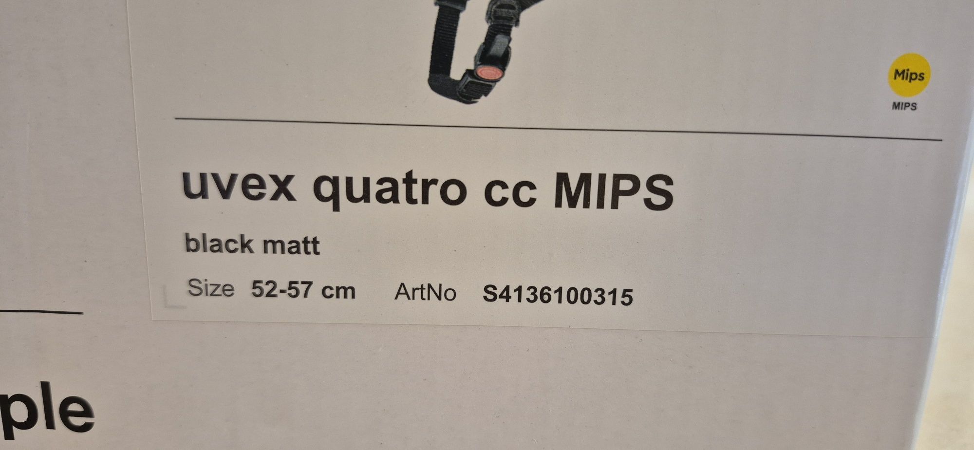 Kask Uvex Quatro cc Mips. Kolor Black matt.