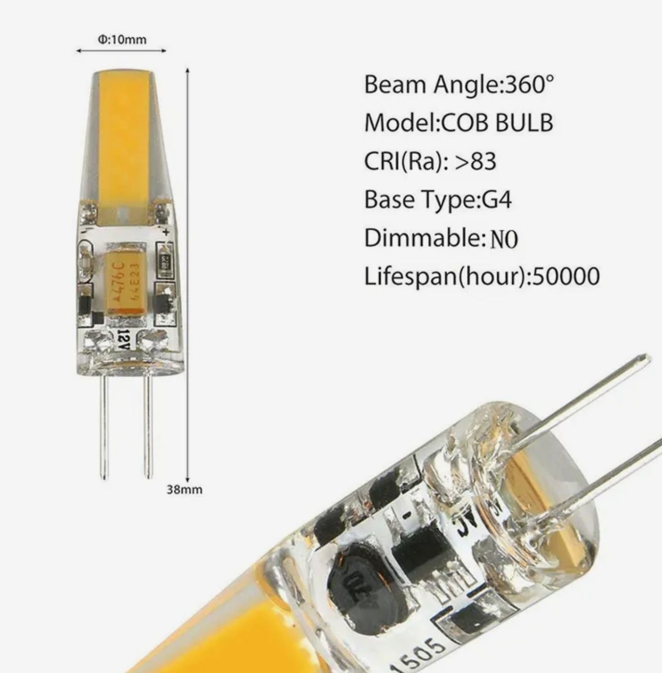 6W g4 led 12V zimna