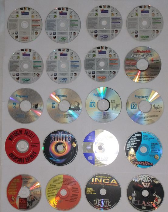 Unikalny retro zestaw gier i oprogramowania na pc - lata 90/2000 warto