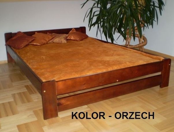 Łóżko z materacem 90,120,140,160,180x200 dąb orzech olcha j.sosna