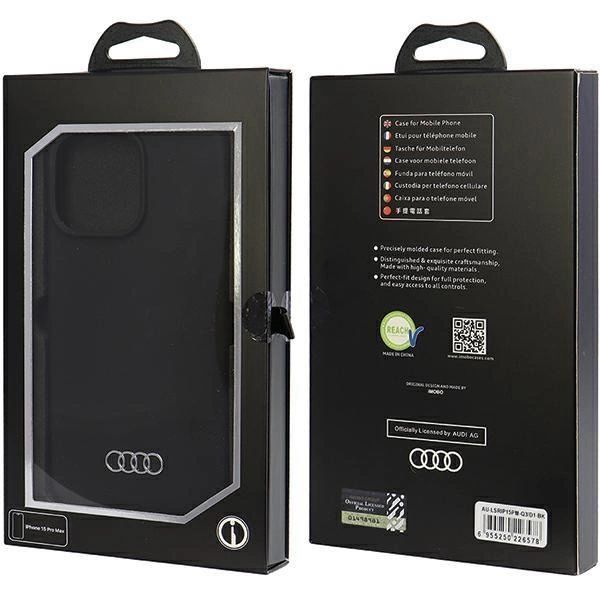 Etui Audi Silicone Case Do Iphone 15 Pro Max - Czarne