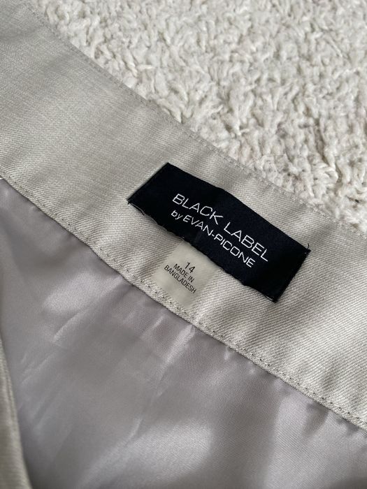 Szara zielone spódnica midi do kolan tulipan litera A slegancka XL 42