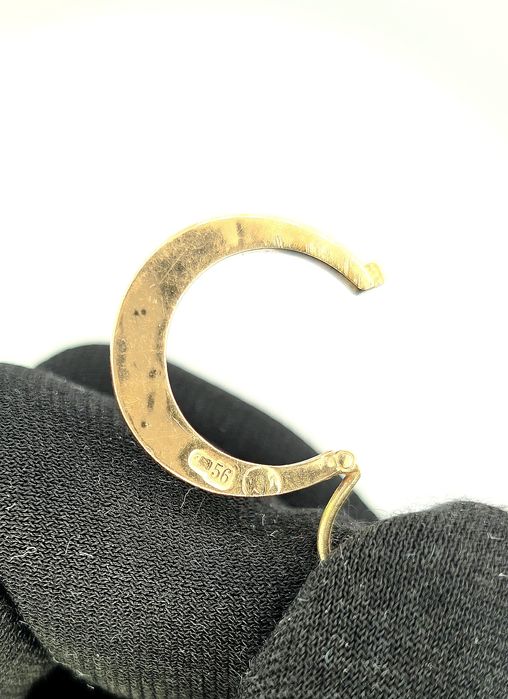 Старинные золотые сережки 56°