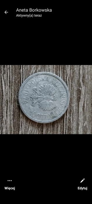 Monety z PRL-U bez znaku mennicy