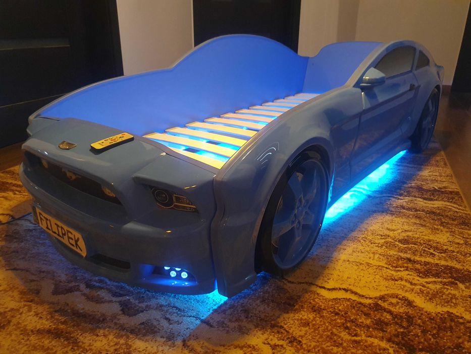 Łóżko samochód Ford Mustang Led pilot