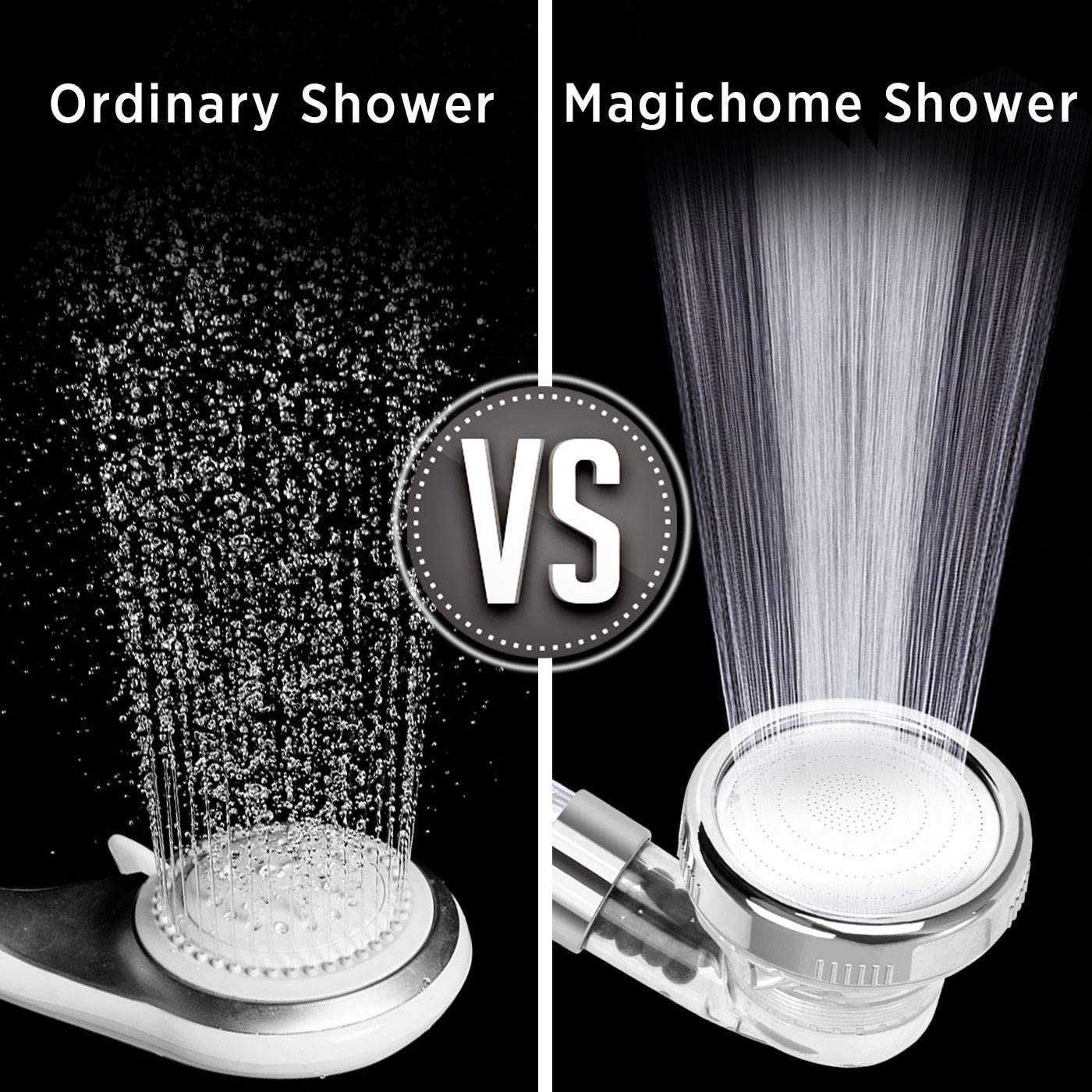 Cabeça de chuveiro com 3 níveis de filtração, Ionic Shower Head, novo