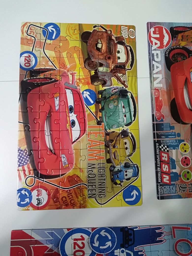 Puzzle Cars progresywne 4w1