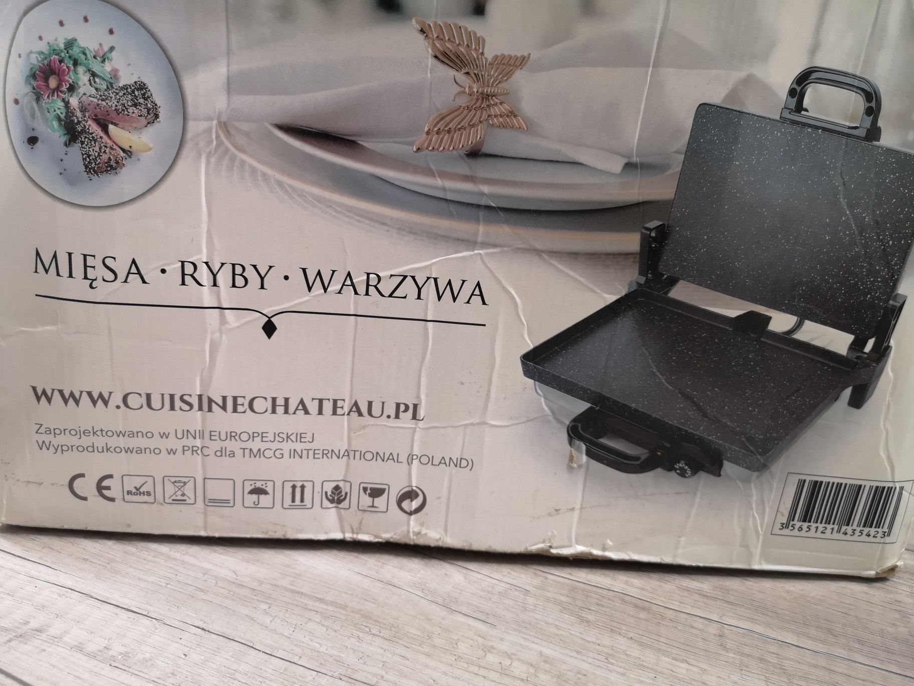 Grill elektryczny z powłoką ceramiczną