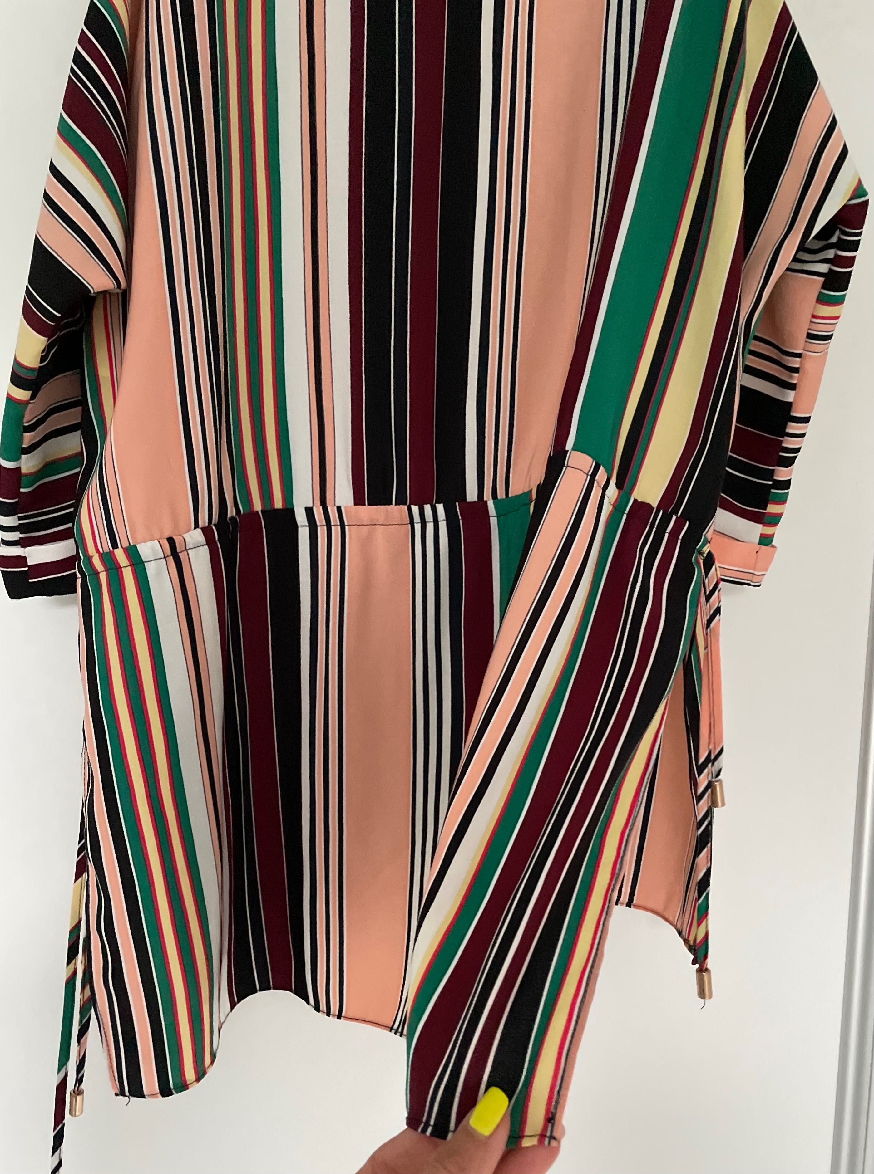 Bluzka River Island UK6 XS S luźna odkryte ramiona paski outlet uk