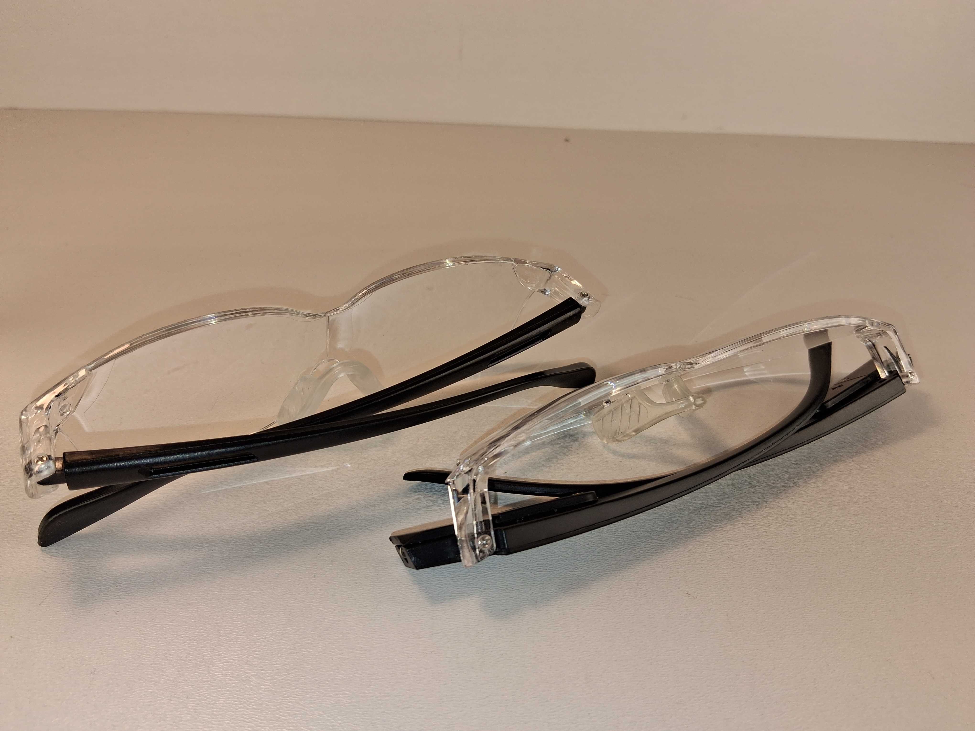 E087 Zestaw 2x Okulary Z Podświetleniem LED Do Czytania i Pracy