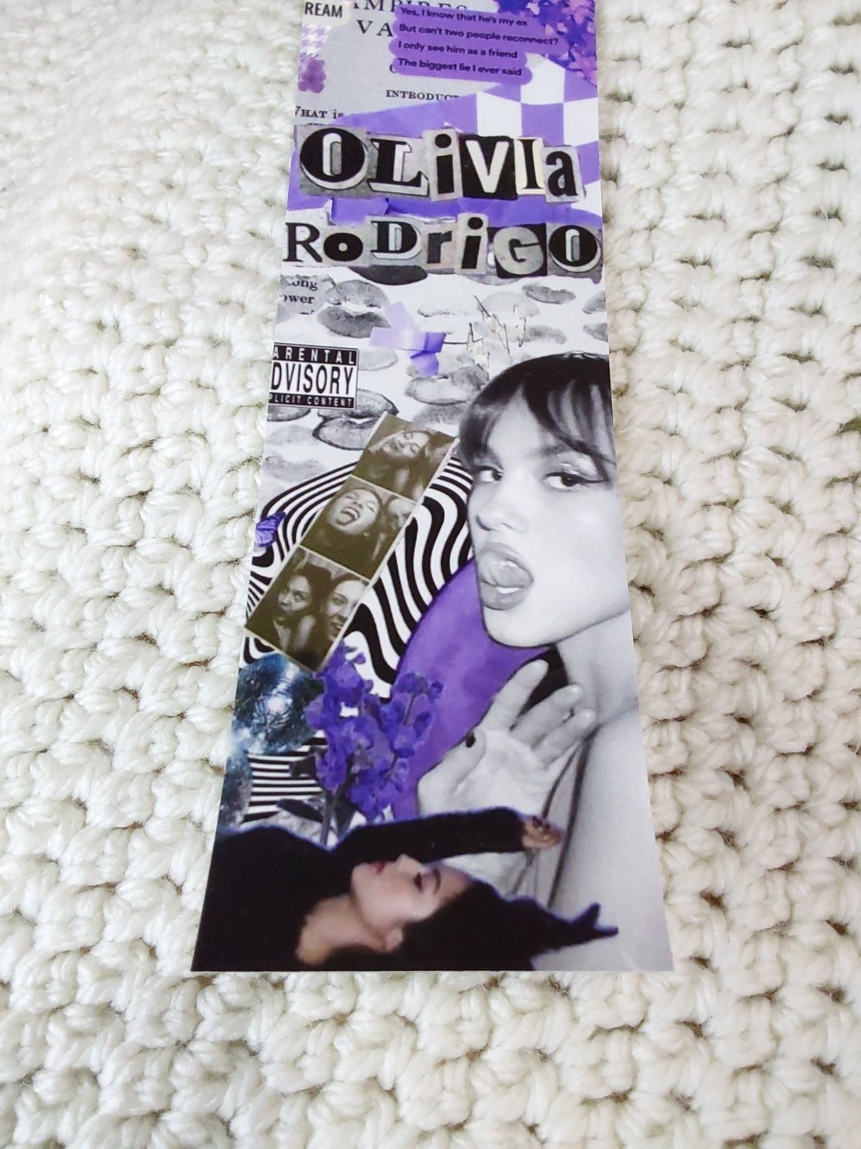Olivia Rodrigo bookmark