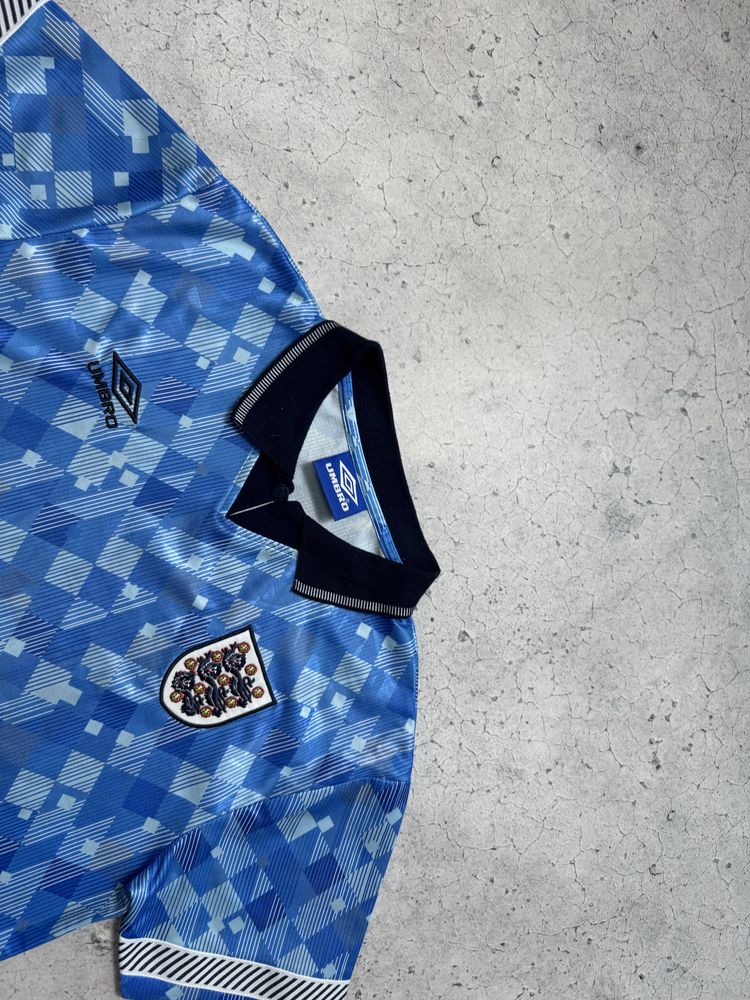 Мужская Футбольная Футболка Umbro England Team Vintage 90-х Винтаж