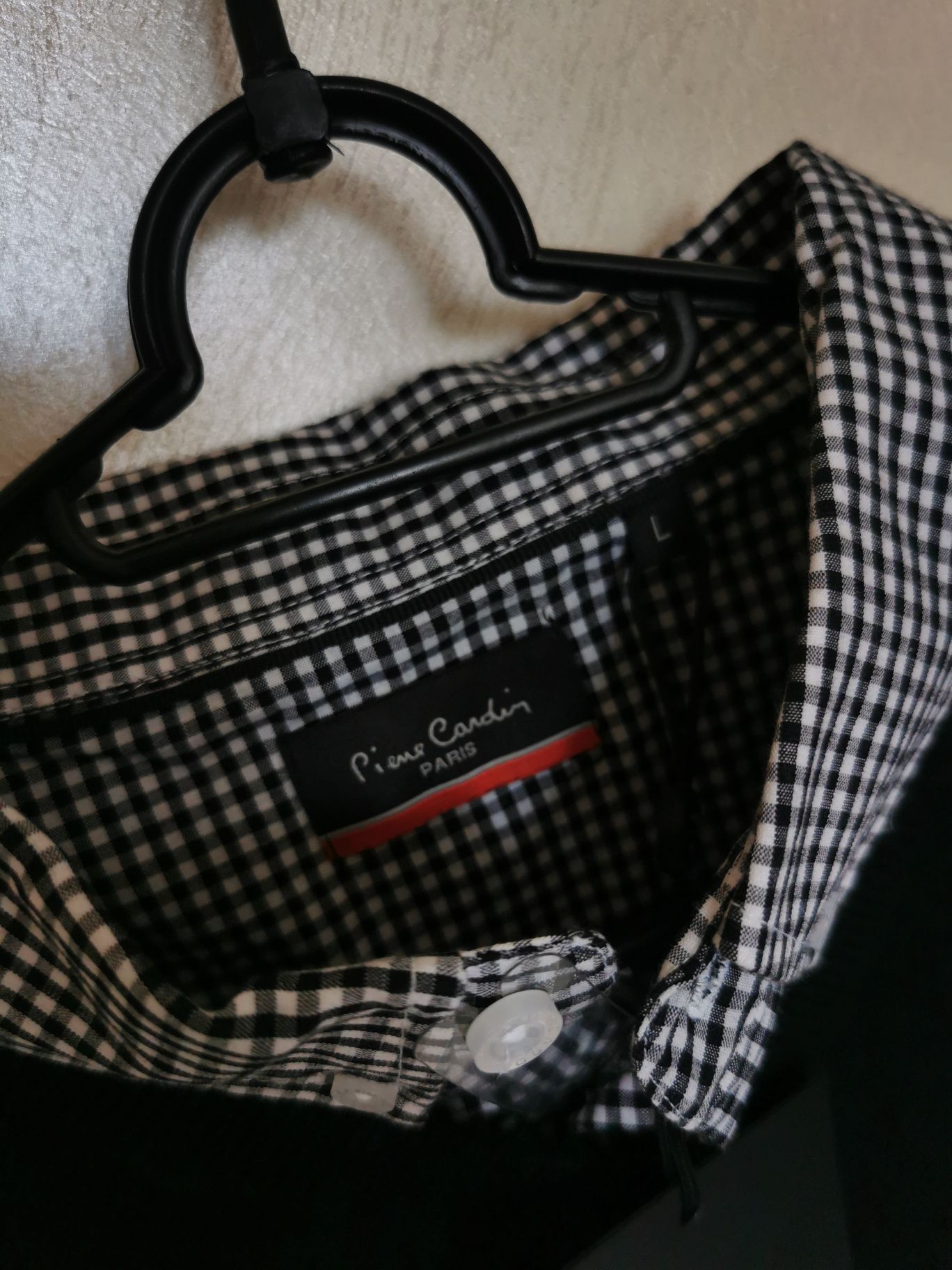 Pierre Cardin Sweter męski wstawka z koszulą