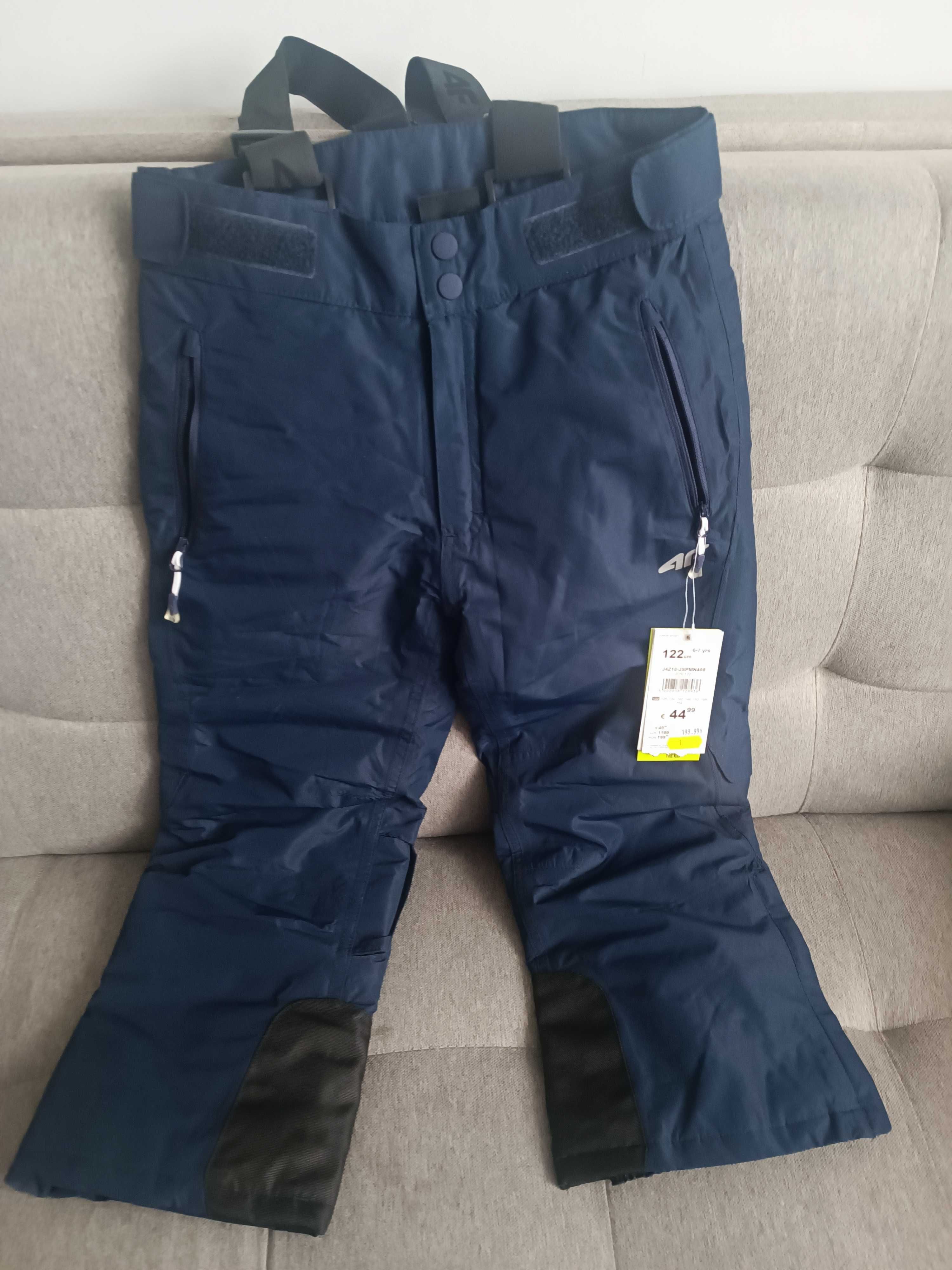 Nowe spodnie narciarskie 4F r. 122cm