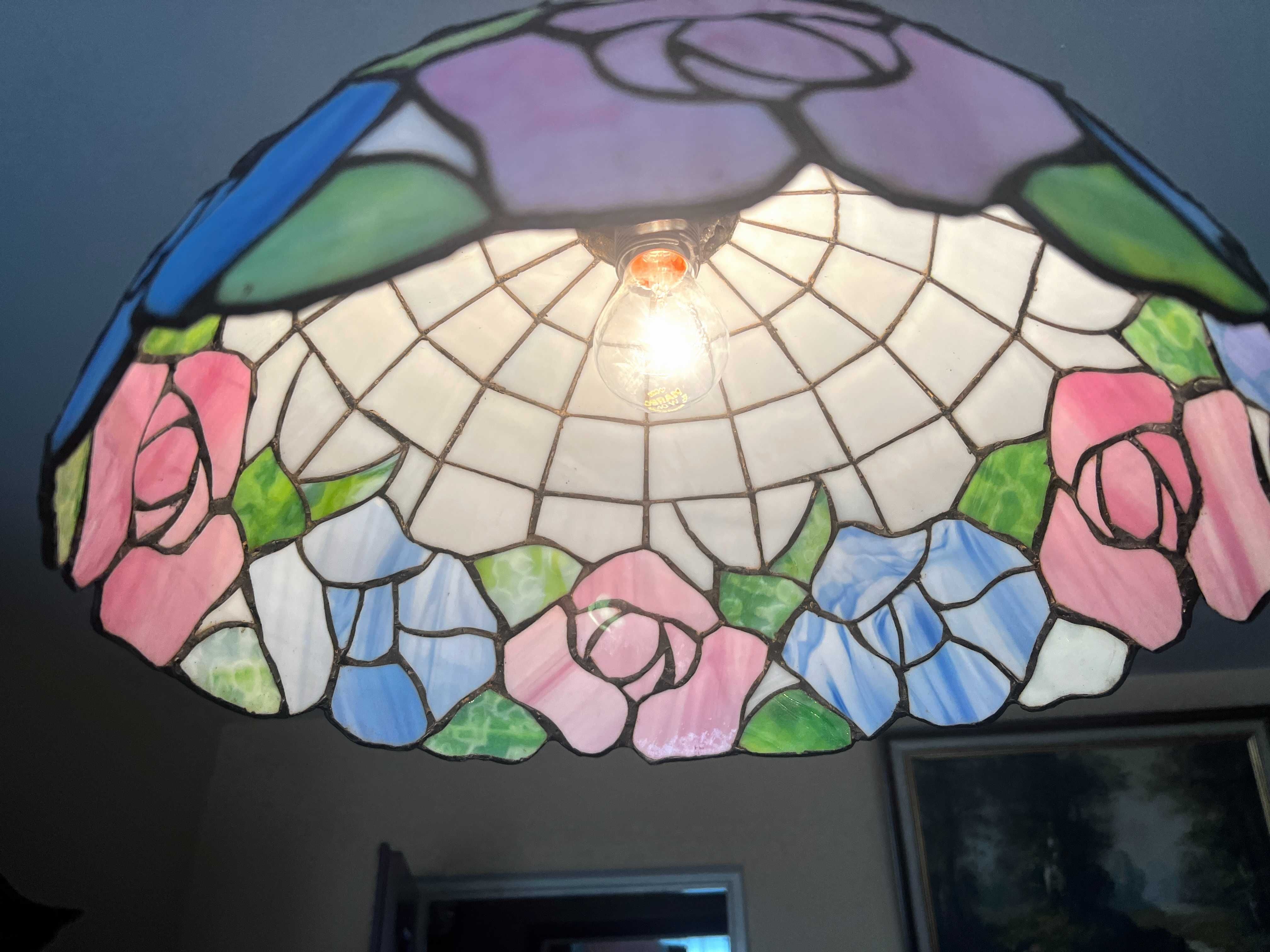 Lampa wisząca - Tiffany - witrażowa, żyrandol