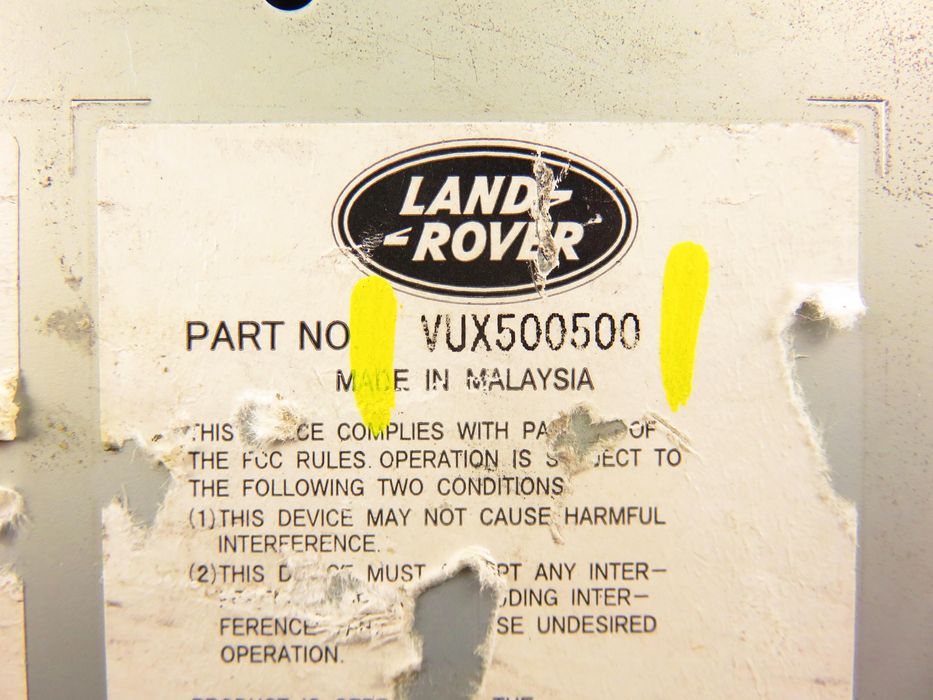 Radio Land Rover Range Rover Sport (l320) Vux500500