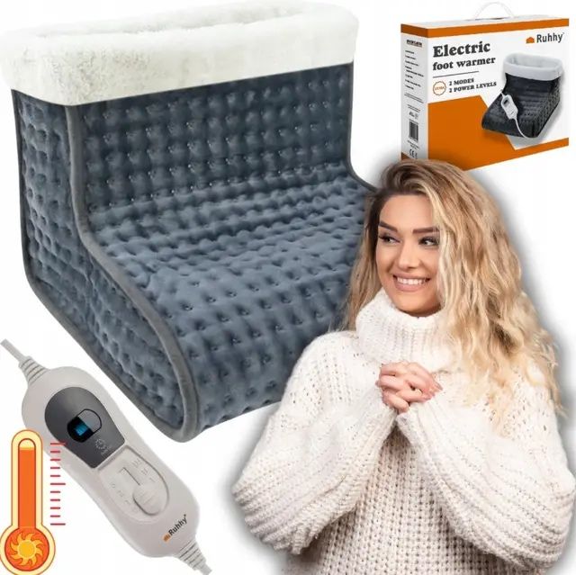 Електрогрілка для ніг Ruhhy 21885 з пультом 3 режими 100 Вт