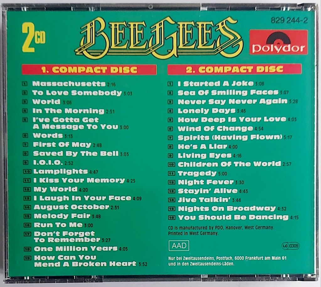 Bee Gees Bee Gees 2CD