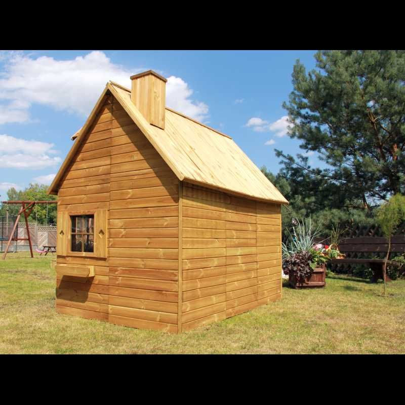Domek drewniany piętrowy ogrodowy dla dzieci Kasia