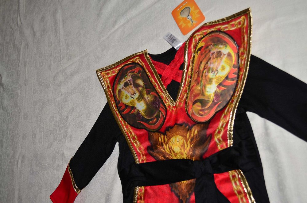 Новый дракон змея череп переливается 9-10yrs магия воин праздник образ