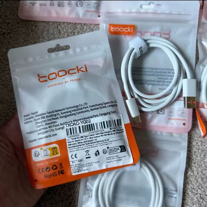 Зарядной кабель тайп-си toocki Новый.Есть быстрая зарядка.