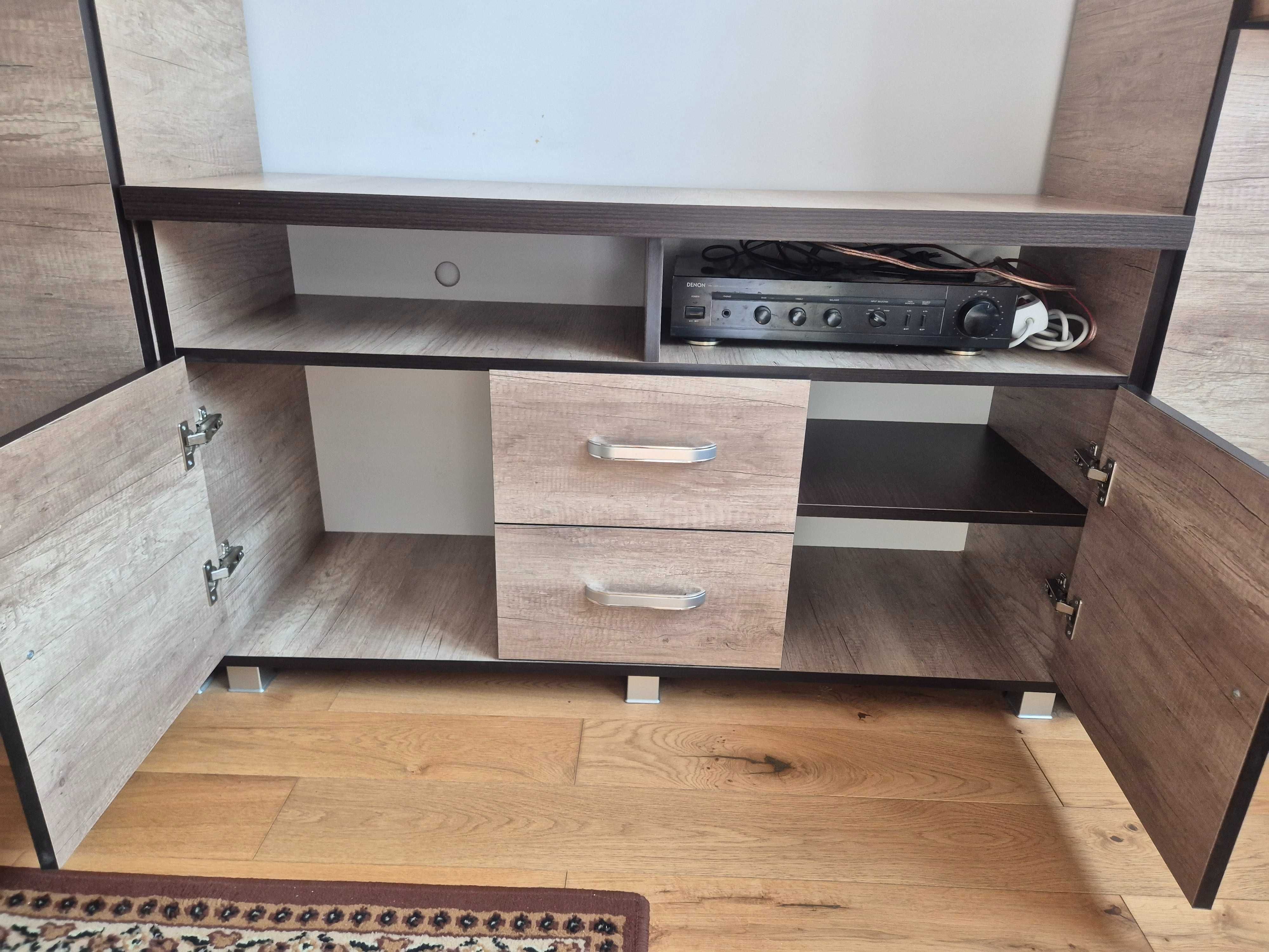 Szafka pod tv, stan idealny, do kompletu, 120 cm x 68,3 cm x 40,5 cm.